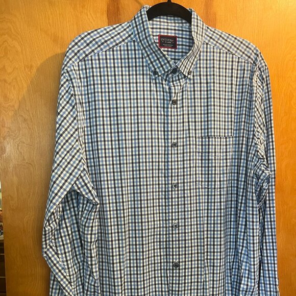 Classic Blue Plaid Button Down // UNTUCKit Men's Size XL - Picture 6 of 7